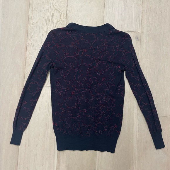 Paul Smith Black Navy/Red Cardigan (Size S) - Picture 2 of 6